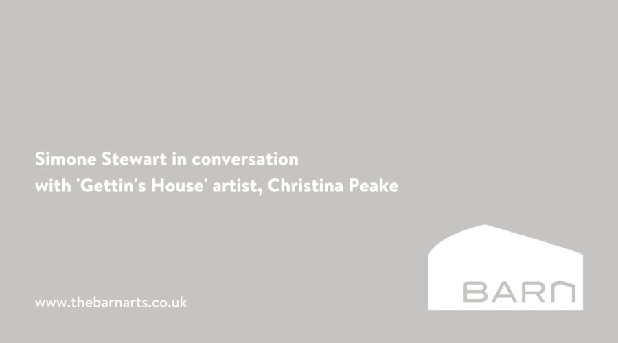 Simone Stewart In Conversation With Gettins House Artist Christina Peake