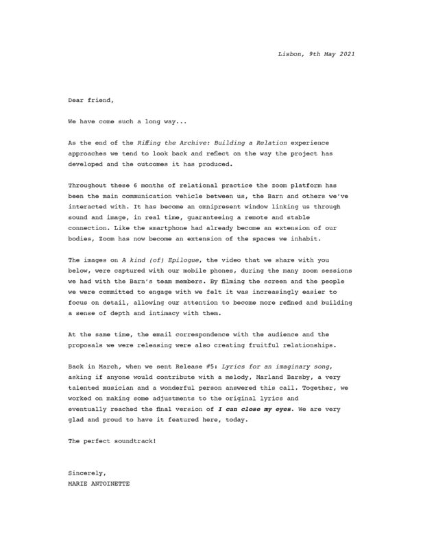 Letter Release 132