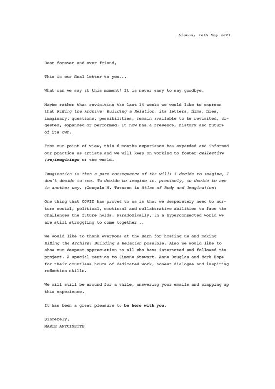 Letter Release 14