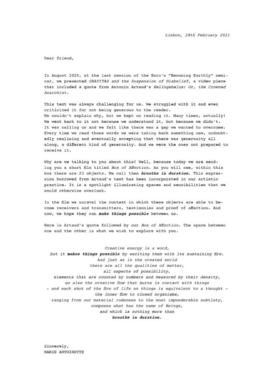 Letter Release 3