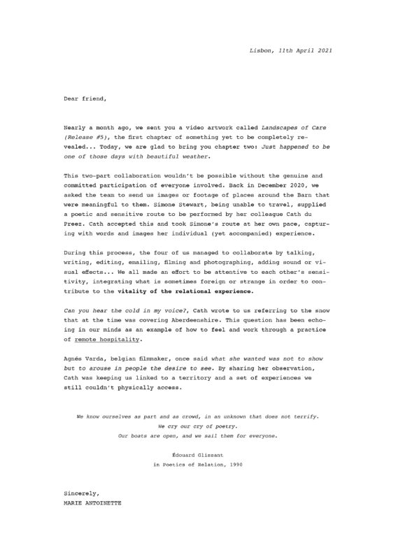 Letter Release 91